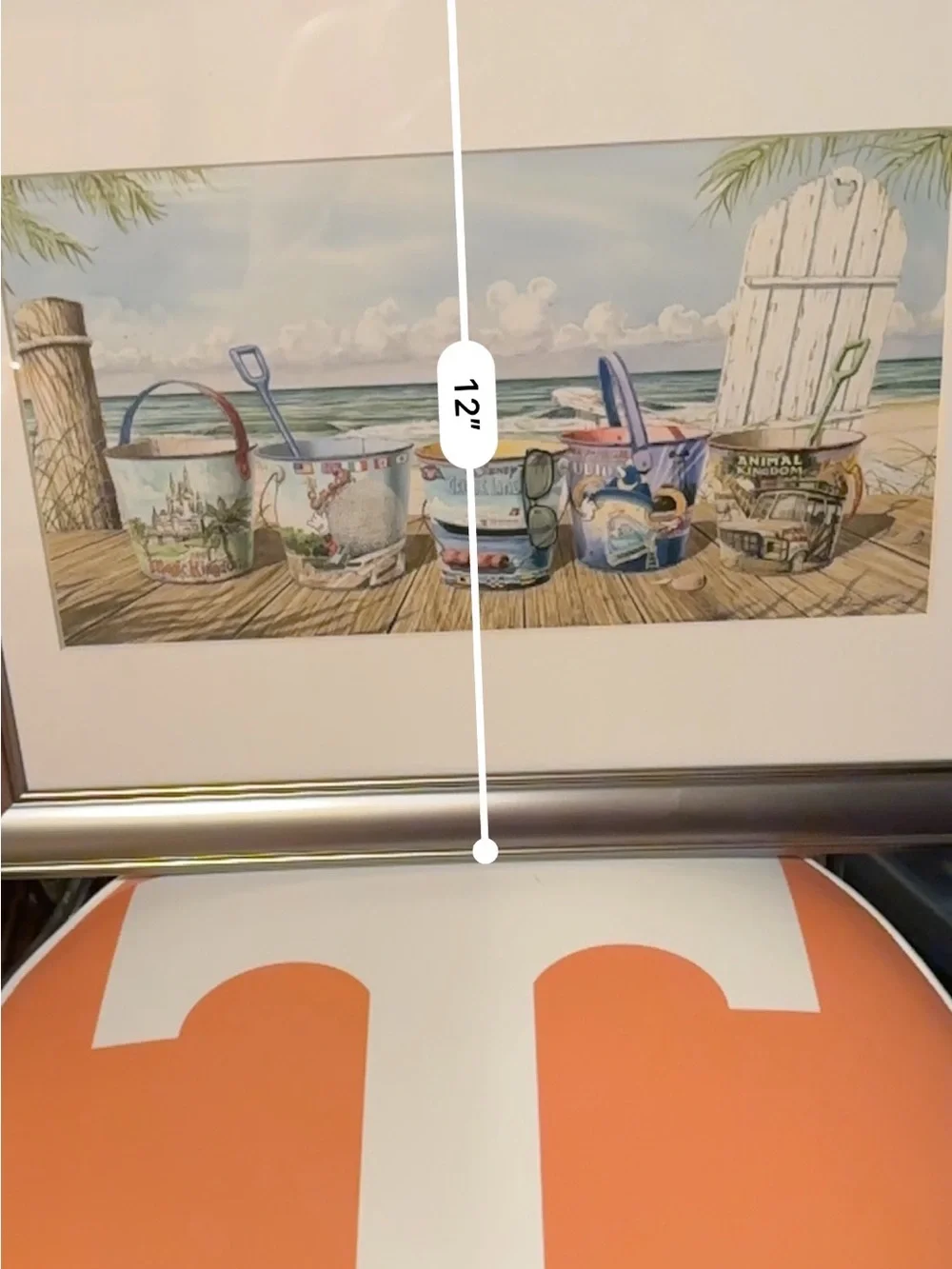 Disney Parks Coastal Beach Bucket frames print, home decor